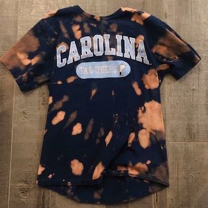 North Carolina Tar Heels homemade tie dye tshirt